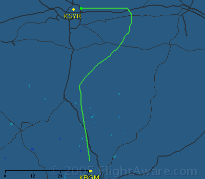 sample flight track