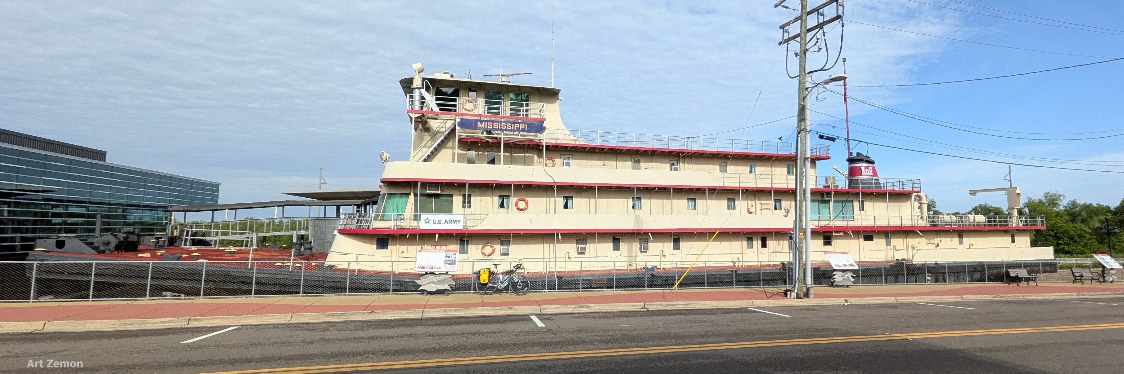 Retired Mississippi workboat on display in Vicksburg, MS