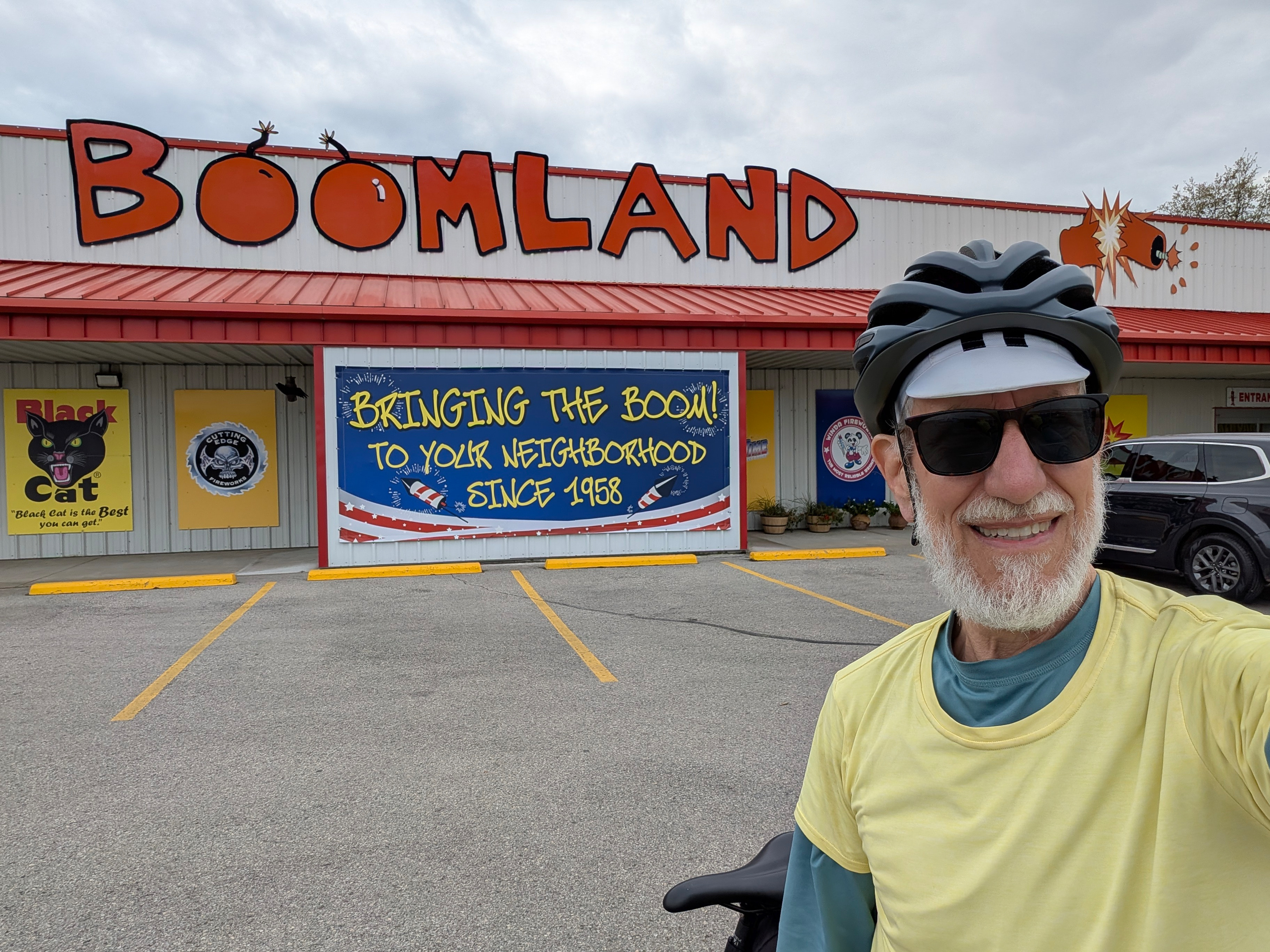 Art Zemon at Boomland fireworks shop